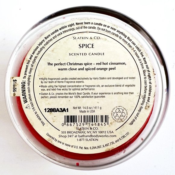 Bath & Body Works Spice 3 Wick Candle, White Barn Holiday Scent - Picture 4 of 4